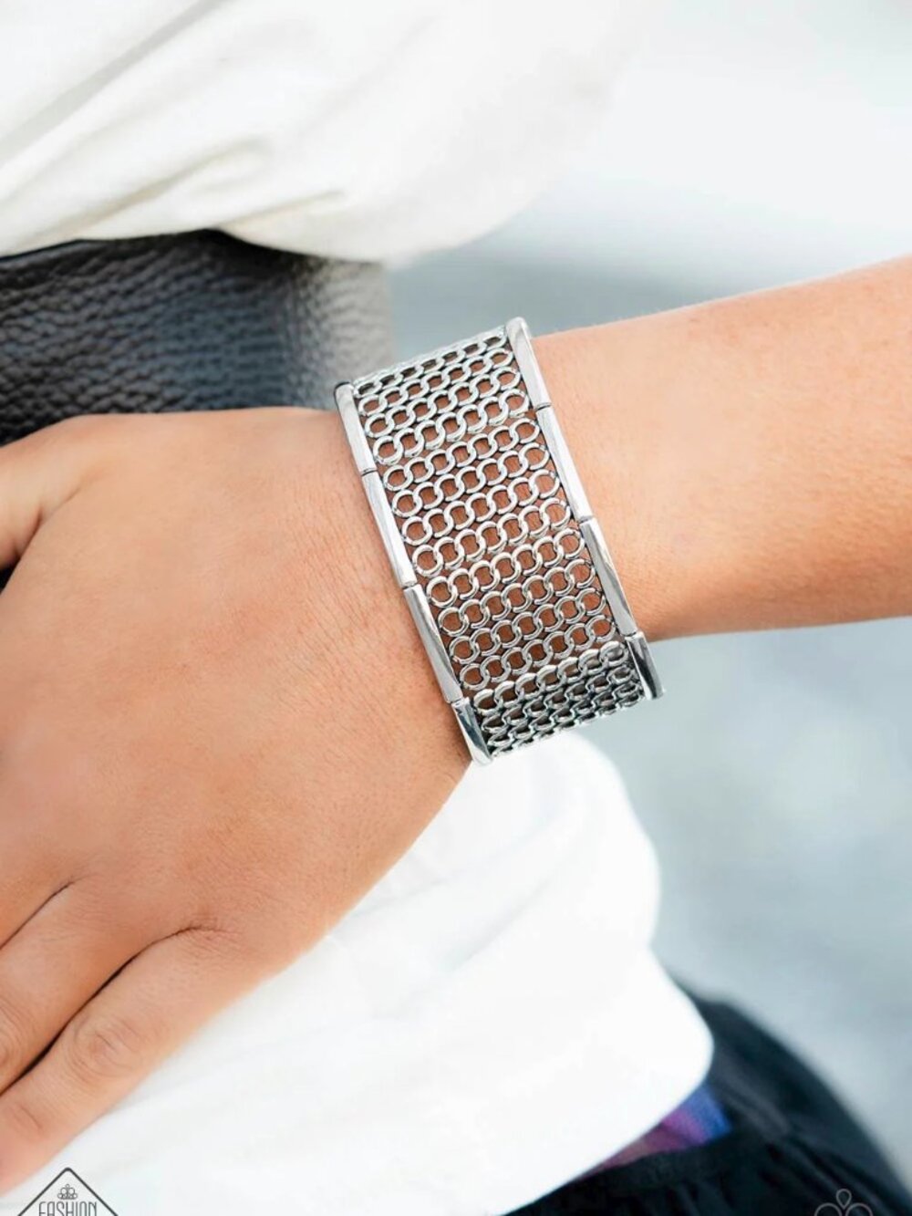 Paparazzi Jewelry Accessories - Camelot Couture - Silver Bracelet - Vintage